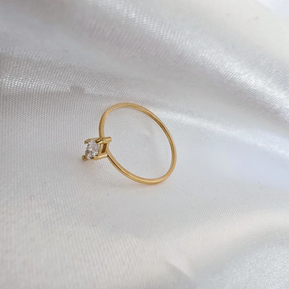 🏷NEW‎ Dainty 18K Gold-plated Marquise Ring